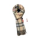Cachecol Feminino De Caxemira Quente Xadrez Pashmina Luxuoso Design De Inverno De Marca