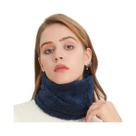 Cachecol Feminino De Inverno Corta-Vento De Pelúcia, Gola Tubular De Cor Sólida, Máscara De Esqui