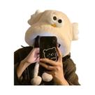 Cachecol Feminino De Inverno Quente Com Capuz, Aquecedor De Pescoço Fofo De Urso, Conjunto 2 Em 1:
