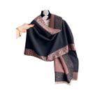 Cachecol Feminino De Inverno Quente Com Estampa De Leopardo E Xadrez Em Cashmere, Xale Pashmina,