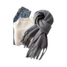 Cachecol Feminino De Inverno Quente E Grosso, Pashmina De Cor Sólida Com Borlas Longas, Hijab, Cachecol Feminino De Inverno Quente E Grosso, Pashmina De Cor Sólida Com Borlas Longas, Hijab,