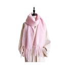 Cachecol Feminino De Inverno Quente E Macio De Imitação De Caxemira, Xale Grosso Com Borlas Felpudas