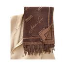 Cachecol Feminino De Inverno Quente Em Caxemira Sintética Luxuoso Com Jacquard De Letras, Xale E