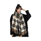 Cachecol Feminino De Luxo Para Inverno Em Caxemira Com Borlas Longas, Pashmina Quente Estampada, Cachecol Feminino De Luxo Para Inverno Em Caxemira Com Borlas Longas, Pashmina Quente Estampada,