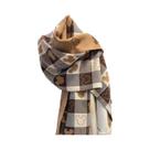 Cachecol Feminino De Luxo Para Inverno Em Caxemira Com Borlas Longas, Pashmina Quente Estampada,