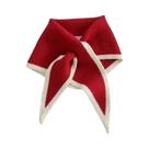 Cachecol Feminino De Tricô Quente Para Outono Com Gola Falsa Destacável E Pequeno Xale Para Suéter,