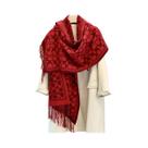 Cachecol Feminino Dupla Face Grosso Com Borlas Imitação Cashmere Quente E Versátil Para Outono