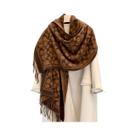 Cachecol Feminino Dupla Face Grosso Com Borlas Imitação Cashmere Quente Versátil Para Outono Inverno Cachecol Feminino Dupla Face Grosso Com Borlas Imitação Cashmere Quente Versátil Para Outono Inverno