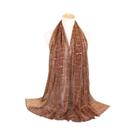 Cachecol Feminino Elegante Leve Com Lurex E Glitter, Xale Brilhante Com Lantejoulas 180x65cm,