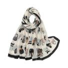 Cachecol Feminino Grande Com Estampa De Gato E Franjas, Algodão Viscose, Proteção Solar Para Viagem, Cachecol Feminino Grande Com Estampa De Gato E Franjas, Algodão Viscose, Proteção Solar Para Viagem,