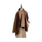 Cachecol Feminino Longo De Lã Para Inverno, Quente, Tipo Caxemira, Cor Sólida, Pashmina, Xale, Lenço