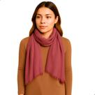Cachecol Feminino Pashmina Xale Tipo Manta Toque Macio Com Franjas 175x85cm 5303
