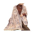 Cachecol Feminino Quente De Tricô Com Borlas, Imitação De Cashmere, Comprimento Médio, Para Outono