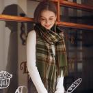Cachecol Feminino Xadrez Tartan Macio E Longo Estilo Escocês Para O Natal E Dia Dos Namorados Cachecol Feminino Xadrez Tartan Macio E Longo Estilo Escocês Para O Natal E Dia Dos Namorados