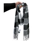 Cachecol Lenço Feminino Para Inverno Redstar Winter Em Xadrez Poliéster