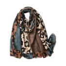 Cachecol Longo Com Estampa De Leopardo Marrom Para Mulheres, Moda Luxuosa De Primavera E Verão