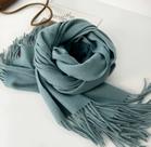 Cachecol Longo Feminino Estilo Cashmere Cor Lisa Cachecol Longo Feminino Estilo Cashmere Cor Lisa