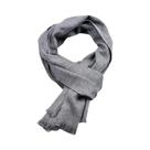 Cachecol Masculino De Inverno Quente Em Cashmere Pashmina Cor Sólida Azul Marinho Preto Casual Para
