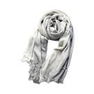 Cachecol Masculino de Linho e Algodão Listrado - Quente e Casual para Outono/Inverno