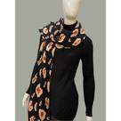 Cachecol Tricot Feminino Inverno Elegante Oncinha Tricô
