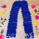Cachecol Tricot Pompom - Roxo