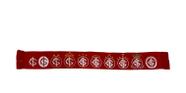 Cachecol vermelho evolução dos escudos oficial internacional