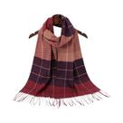 Cachecol Xadrez Feminino E Masculino Com Borlas, Tipo Pashmina, Quente, Semelhante a Cashmere,