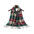 Cachecol Xadrez Feminino E Masculino Com Borlas, Tipo Pashmina, Quente, Semelhante a Cashmere,