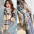 Cachecol Xadrez Feminino Lenço Pashimina Echarpe Masculino Unissex Para Frio Inverno