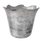 Cachepô Elegance Floral Médio (1L) Branco Carrara NUTRIPLAN