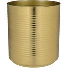 CACHEPÔ PORTA VELA DECORATIVO HOME&CO METAL 20x18x18cm DOURADO