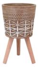 CACHEPÔ RESINA 52x31x31cm BEGE VASO DECORATIVO PLANTA ENFEITE CACHEPÔ RESINA 52x31x31cm BEGE VASO DECORATIVO PLANTA ENFEITE