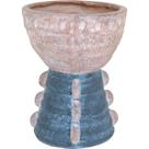 CACHEPÔ VASO DECORATIVO ENFEITE PLANTA RESINA 44x34x34cm CINZA