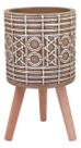CACHEPÔ VASO DECORATIVO ENFEITE PLANTA RESINA 54x30x30cm BEGE CACHEPÔ VASO DECORATIVO ENFEITE PLANTA RESINA 54x30x30cm BEGE