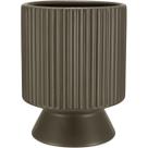 CACHEPÔ VASO DECORATIVO HOME&CO CERÂMICA 18x14x14cm MARROM