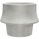 CACHEPÔ VASO DECORATIVO PLANTA HOME&CO CERÂMICA 10x13x13cm CINZA