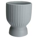 CACHEPÔ VASO DECORATIVO PLANTA REDONDO HOME&CO CERÂMICA 18x14x14cm CINZA CACHEPÔ VASO DECORATIVO PLANTA REDONDO HOME&CO CERÂMICA 18x14x14cm CINZA