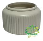 Cachepo Waves Cerâmica Branco Luxo Arranjo Decoração Sala Cachepo Waves Cerâmica Branco Luxo Arranjo Decoração Sala