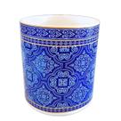 Cachepôs Vaso Azulejo Português Azul Branco 10 cm Arranjos Flores Suculentas Cachepôs Vaso Azulejo Português Azul Branco 10 cm Arranjos Flores Suculentas