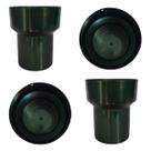 Cachepot Aluminio Boca Larga Verde Anodizado Para Plantas