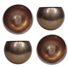 Cachepot Aluminio Bronze Anodizado Esferico Mesa Jardim V15