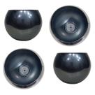 Cachepot Aluminio Cinza Anodizado Esferico Mesa Jardim V15