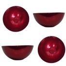 Cachepot Aluminio Vinho Anodizado Meia Esfera Mesa Jardim
