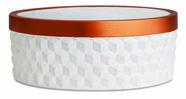 Cachepot Branco em Cimento 09897G Mart