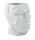 Cachepot Branco em Cimento 11920 Mart