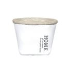 Cachepot Branco Em Cimento