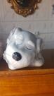 Cachepot cachorro cinza
