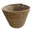Cachepot Cesta de Fibra Natural c. Forro Plástico Plantas Cachepot Cesta de Fibra Natural c. Forro Plástico Plantas