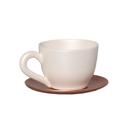 Cachepot Consumê com Pires Decorativo em Cerâmica Home G Rose Glamour