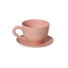 Cachepot Consumê com Pires Decorativo em Cerâmica Home G Rose